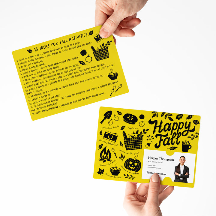 Ideas For Fall Activities Mailers | Envelopes Included | M101-M003 Mailer Market Dwellings