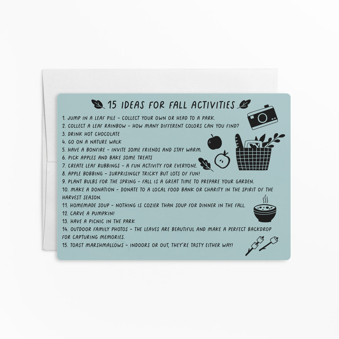 Ideas For Fall Activities Mailers | Envelopes Included | M101-M003 Mailer Market Dwellings