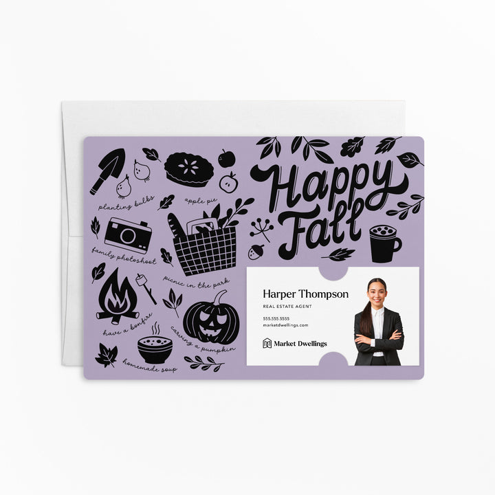 Ideas For Fall Activities Mailers | Envelopes Included | M101-M003 Mailer Market Dwellings LIGHT PURPLE