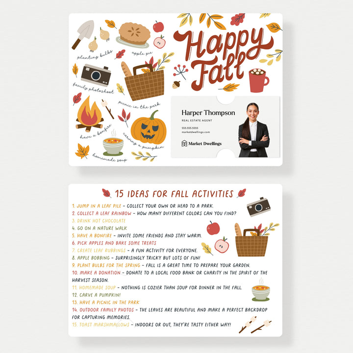 Ideas For Fall Activities Mailers | Envelopes Included | M102-M003 Mailer Market Dwellings   