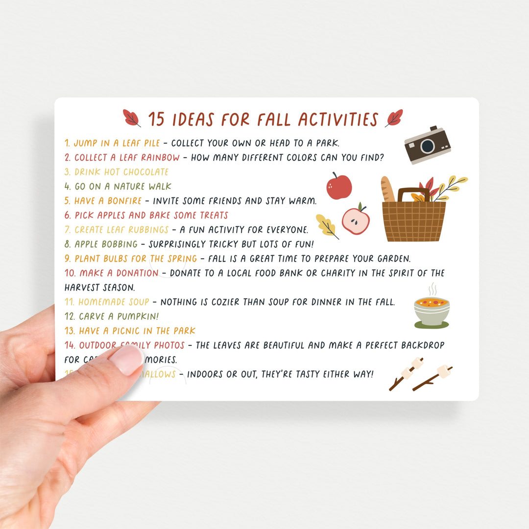 Ideas For Fall Activities Mailers | Envelopes Included | M102-M003 Mailer Market Dwellings   