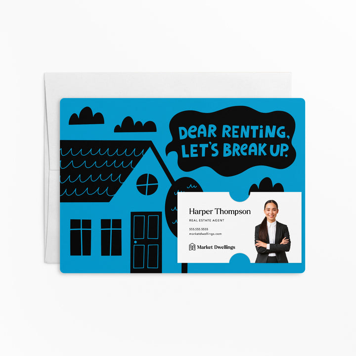 Set of Dear Renting, Let's Break Up. | Mailers | Envelopes Included | M104-M003 Mailer Market Dwellings ARCTIC