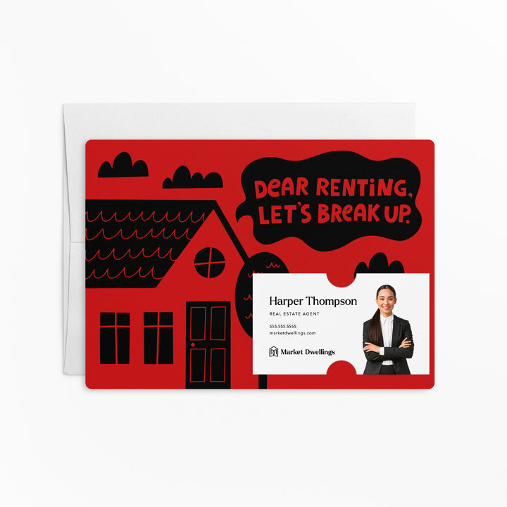 Set of Dear Renting, Let's Break Up. | Mailers | Envelopes Included | M104-M003