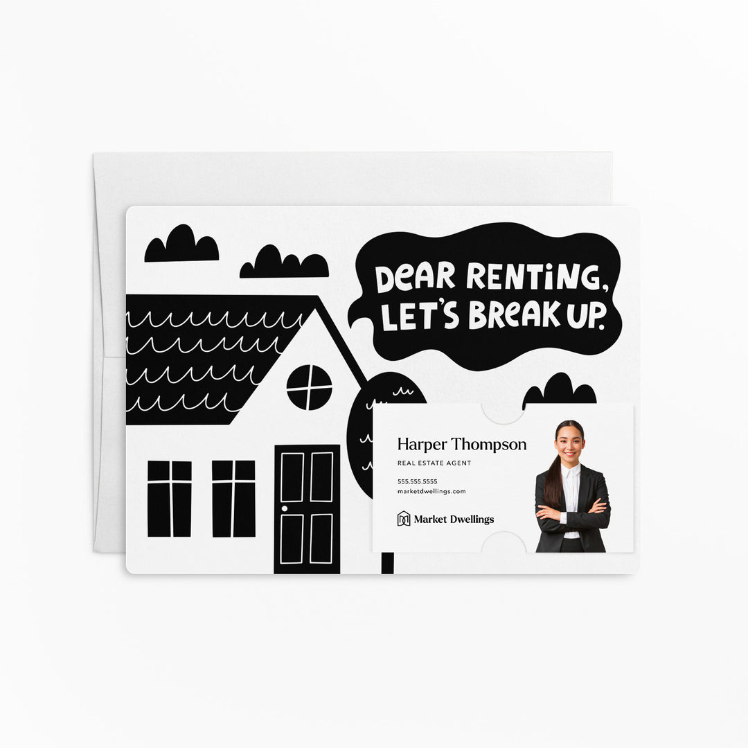 Set of Dear Renting, Let's Break Up. | Mailers | Envelopes Included | M104-M003