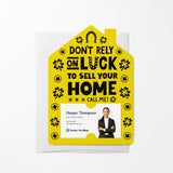 Don't Rely On Luck To Sell Your Home Call Me! | St. Patrick's Day | Real Estate Mailers with Envelopes Mailer Market Dwellings LEMON 10