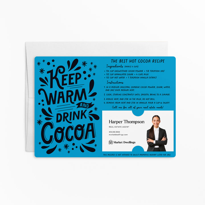 Set of Keep Warm and Drink Cocoa | Winter Christmas Mailers | Envelopes Included | M107-M003 Mailer Market Dwellings ARCTIC