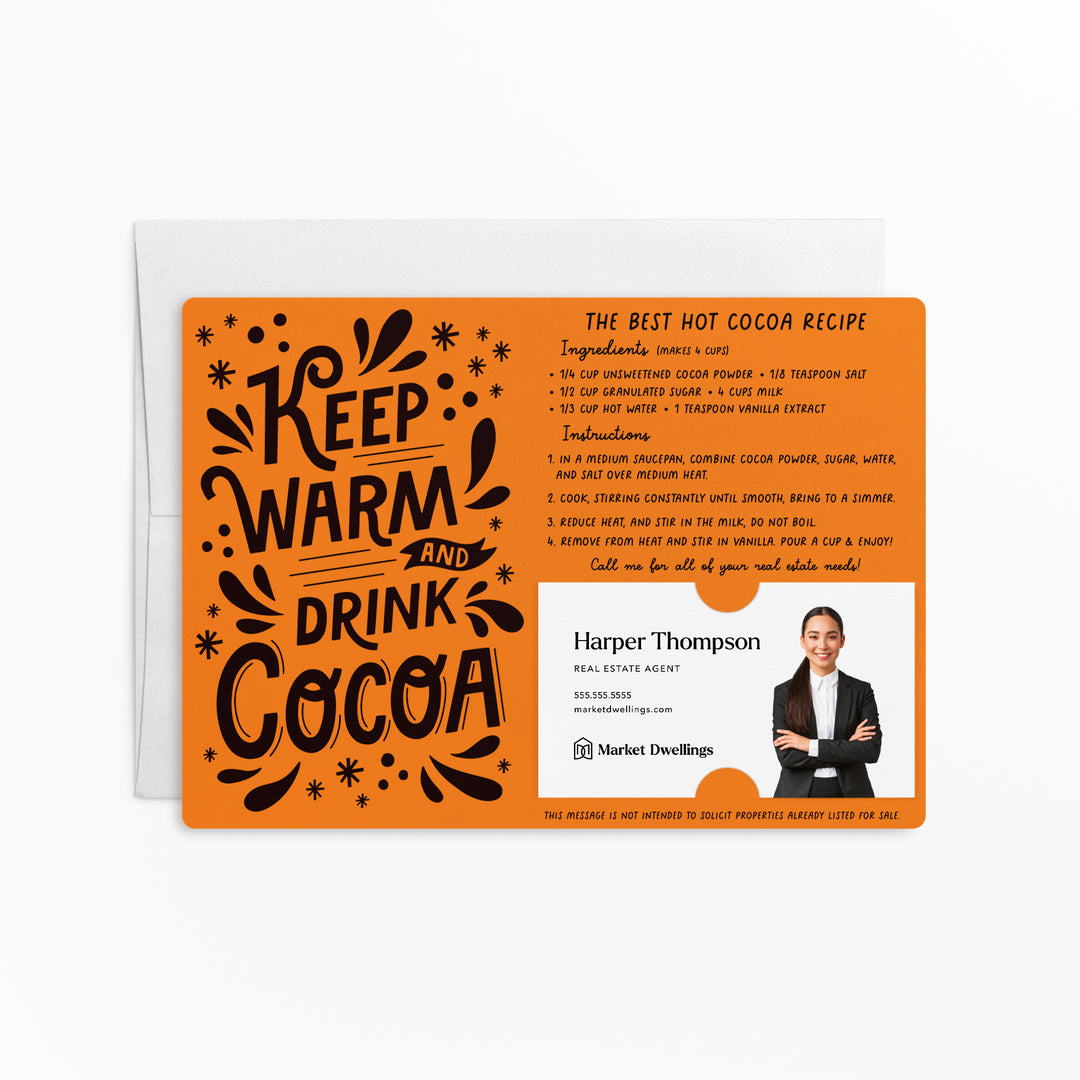 Set of Keep Warm and Drink Cocoa | Winter Christmas Mailers | Envelopes Included | M107-M003 Mailer Market Dwellings CARROT