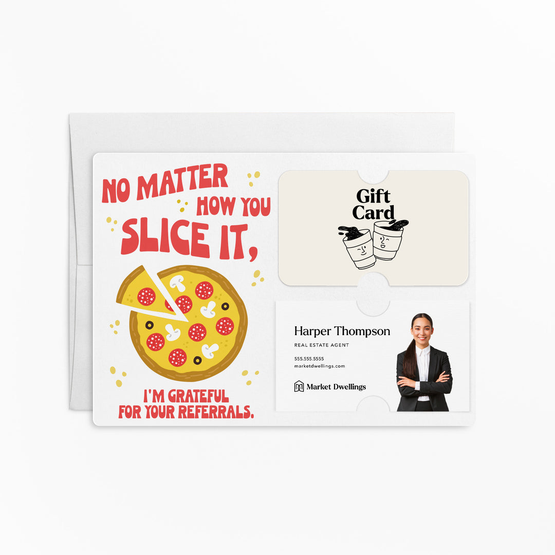 Set of No Matter How You Slice It | Mailers | Envelopes Included | M109-M008-AB Mailer Market Dwellings YELLOW PIZZA