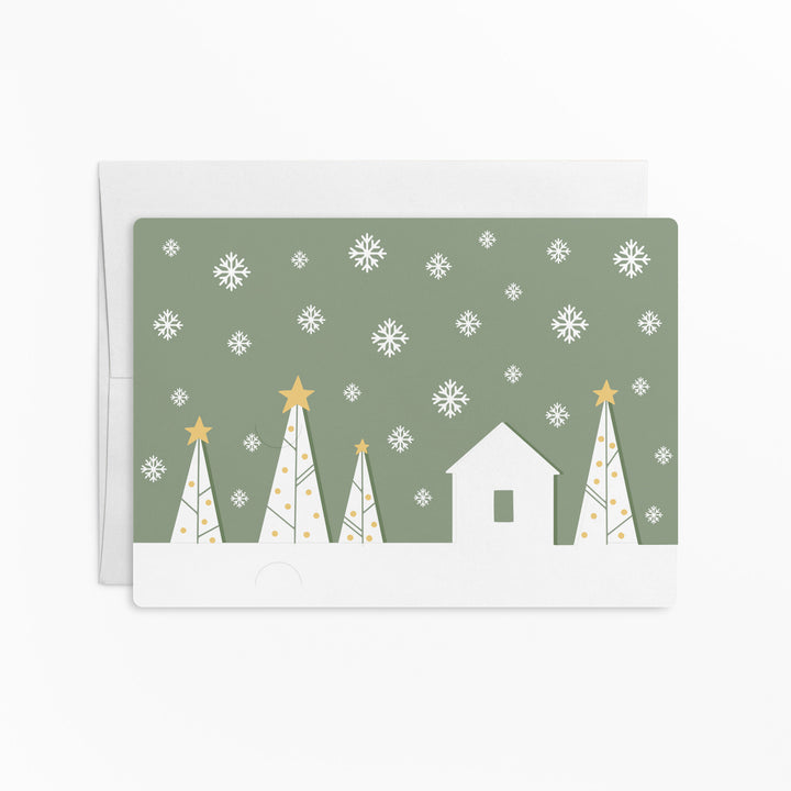 Set of New Home For The Holidays? | Christmas Winter Mailers | Envelopes Included | M110-M003 Mailer Market Dwellings