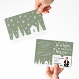 New Home For The Holidays? | Christmas Winter | Real Estate Mailers with Envelopes Mailer Market Dwellings
