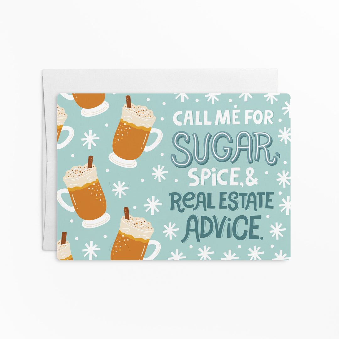 Set of Hot Buttered Rum Recipe | Christmas Winter Mailers | Envelopes Included | M112-M003-AB Mailer Market Dwellings