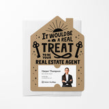 It Would Be A Real Treat To Be Your Real Estate Agent | Real Estate Mailers with Envelopes Mailer Market Dwellings KRAFT 10