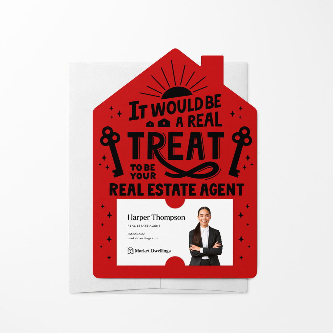 Set of It Would Be A Real Treat To Be Your Real Estate Agent | Mailers | Envelopes Included | M113-M001