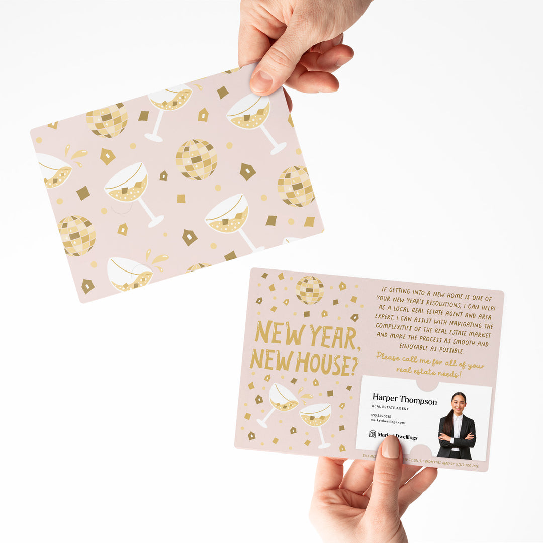 Set of New Year, New House? | New Year Mailers | Envelopes Included | M114-M003 Mailer Market Dwellings