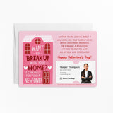 Want To Break Up With Your Home? I Can Help You Find A New One! | Real Estate Mailers with Envelopes Mailer Market Dwellings PINK 10