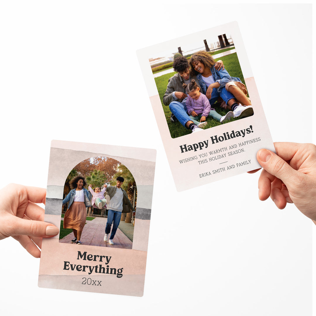 Customizable | Set of Merry Everything Photo Mailers | Envelopes Included | M12-M006 Mailer Market Dwellings