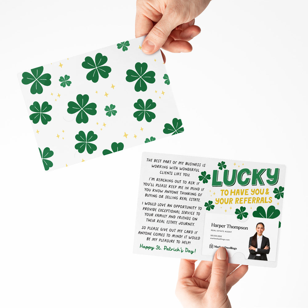 Set of Lucky To Have You & Your Referrals | St. Patrick's Day Mailers | Envelopes Included | M120-M003 Mailer Market Dwellings