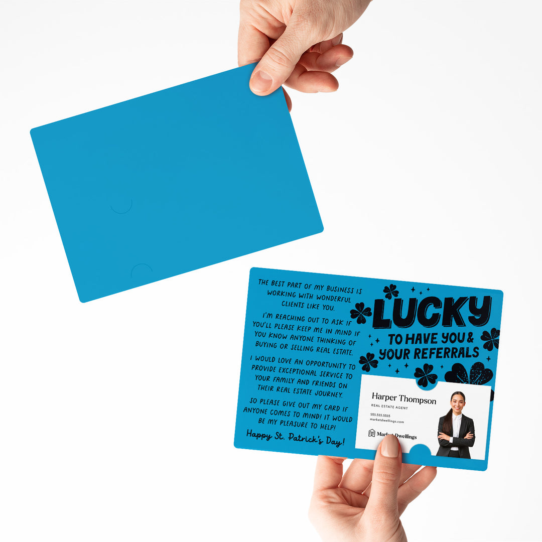 Set of Lucky To Have You & Your Referrals | St. Patrick's Day Mailers | Envelopes Included | M121-M003 Mailer Market Dwellings