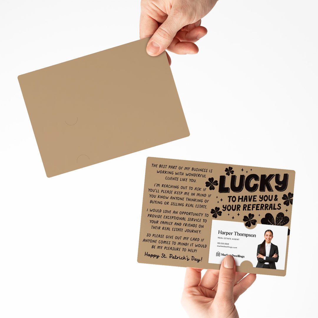 Set of Lucky To Have You & Your Referrals | St. Patrick's Day Mailers | Envelopes Included | M121-M003 Mailer Market Dwellings