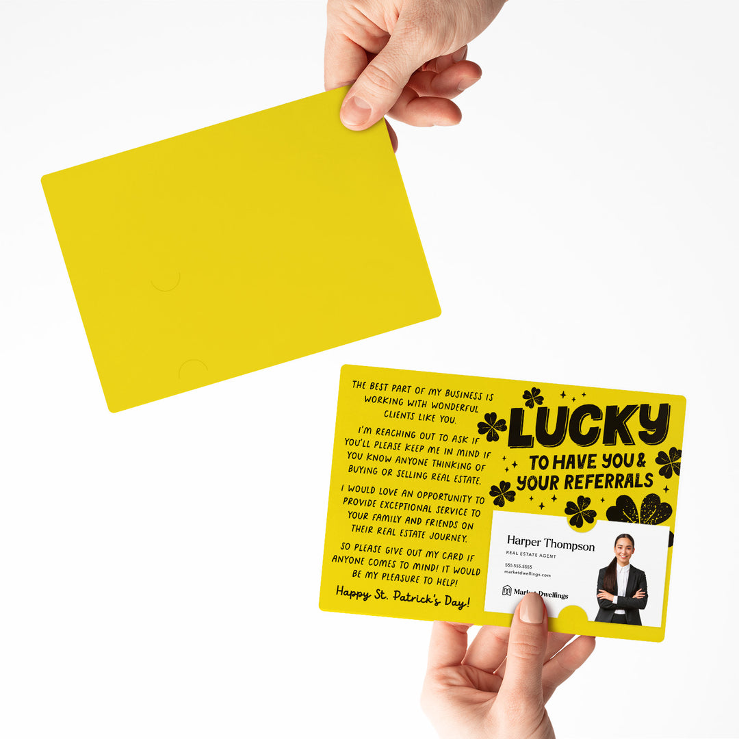 Set of Lucky To Have You & Your Referrals | St. Patrick's Day Mailers | Envelopes Included | M121-M003 Mailer Market Dwellings