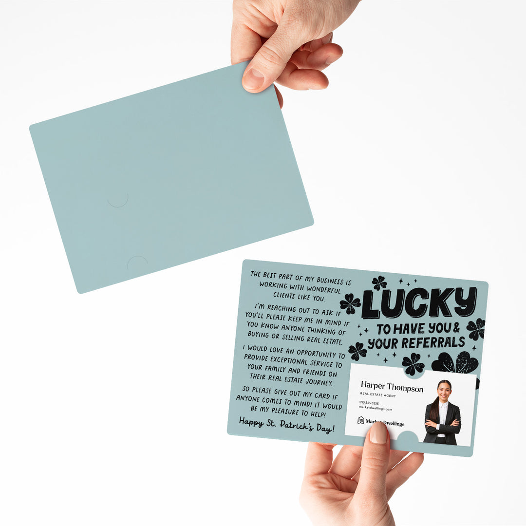 Set of Lucky To Have You & Your Referrals | St. Patrick's Day Mailers | Envelopes Included | M121-M003 Mailer Market Dwellings