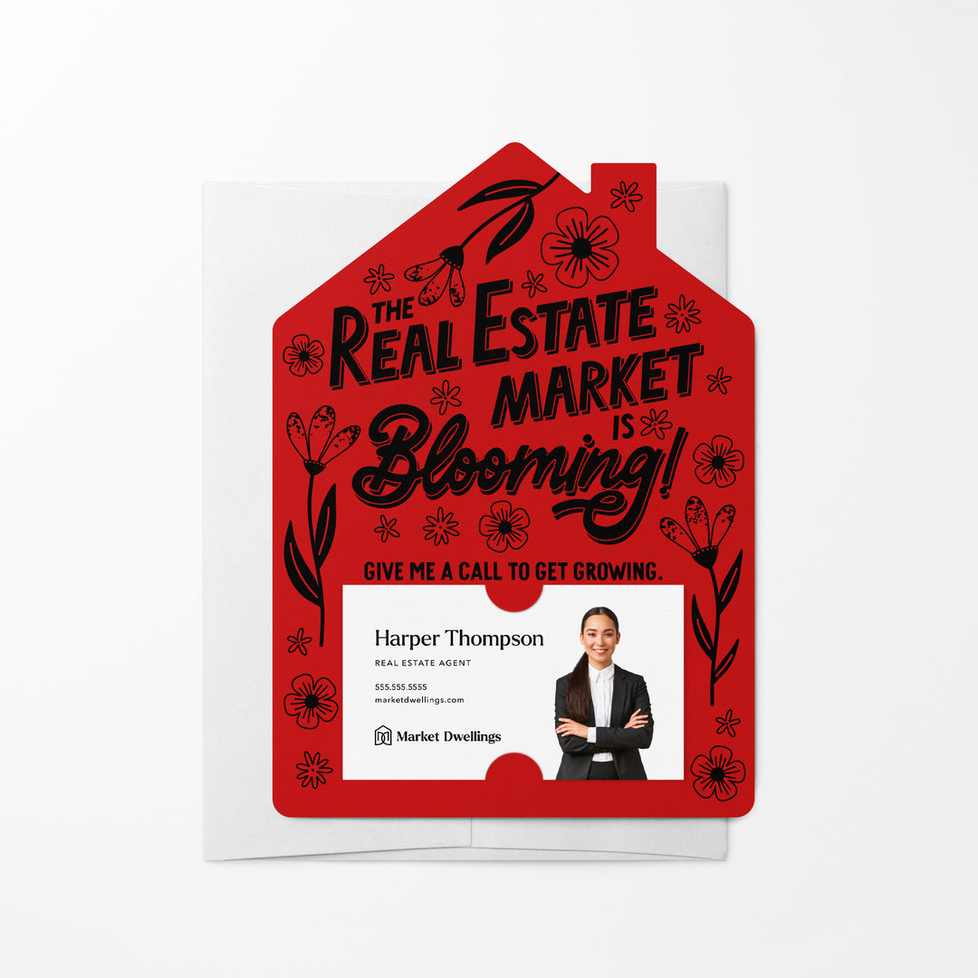 Set of The Real Estate Market Is Blooming! | Spring Mailers | Envelopes Included | M121-M001