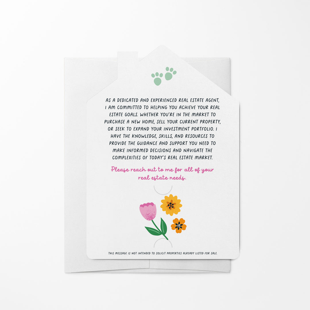 Set of When You're Ready To Discuss Your Real Estate Needs, I'm All Ears! | Spring Easter Mailers | Envelopes Included | M127-M001 Mailer Market Dwellings