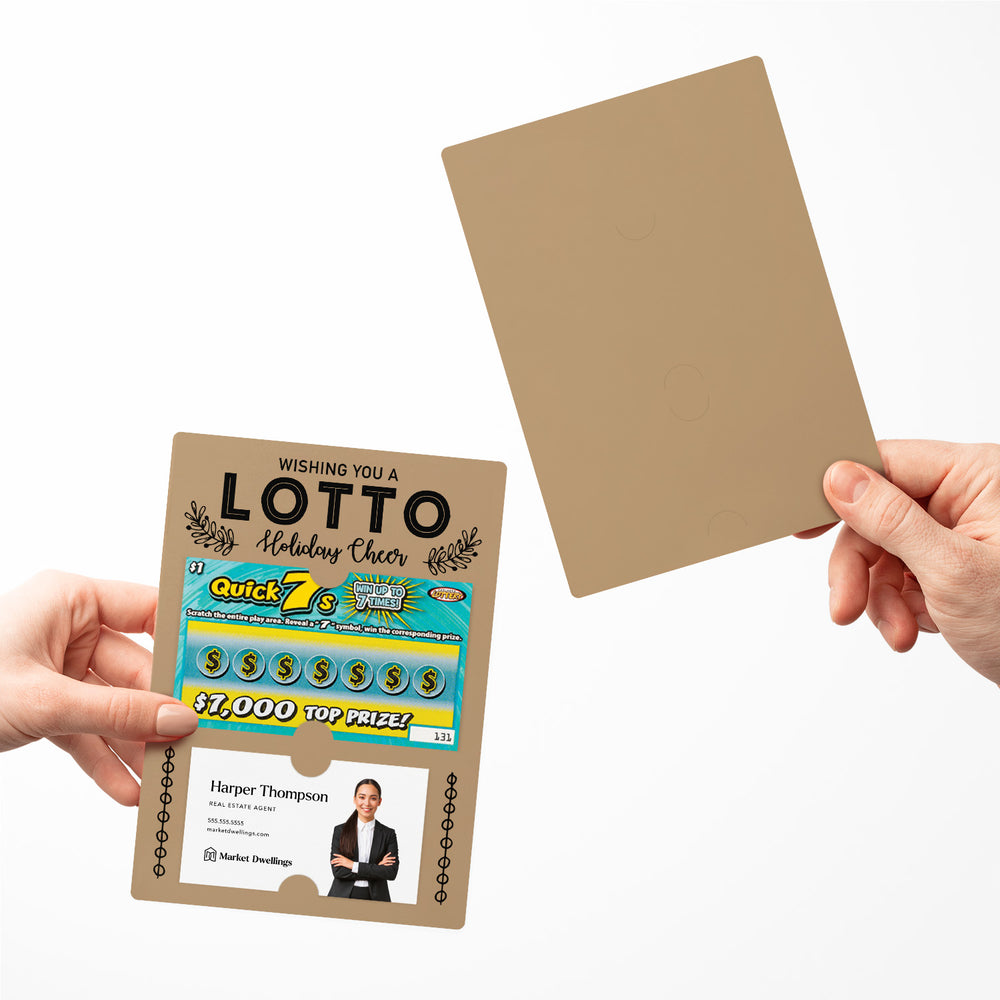 Set of Wishing You a LOTTO Holiday Cheer Lotto Mailers | Envelopes Included Mailer Market Dwellings