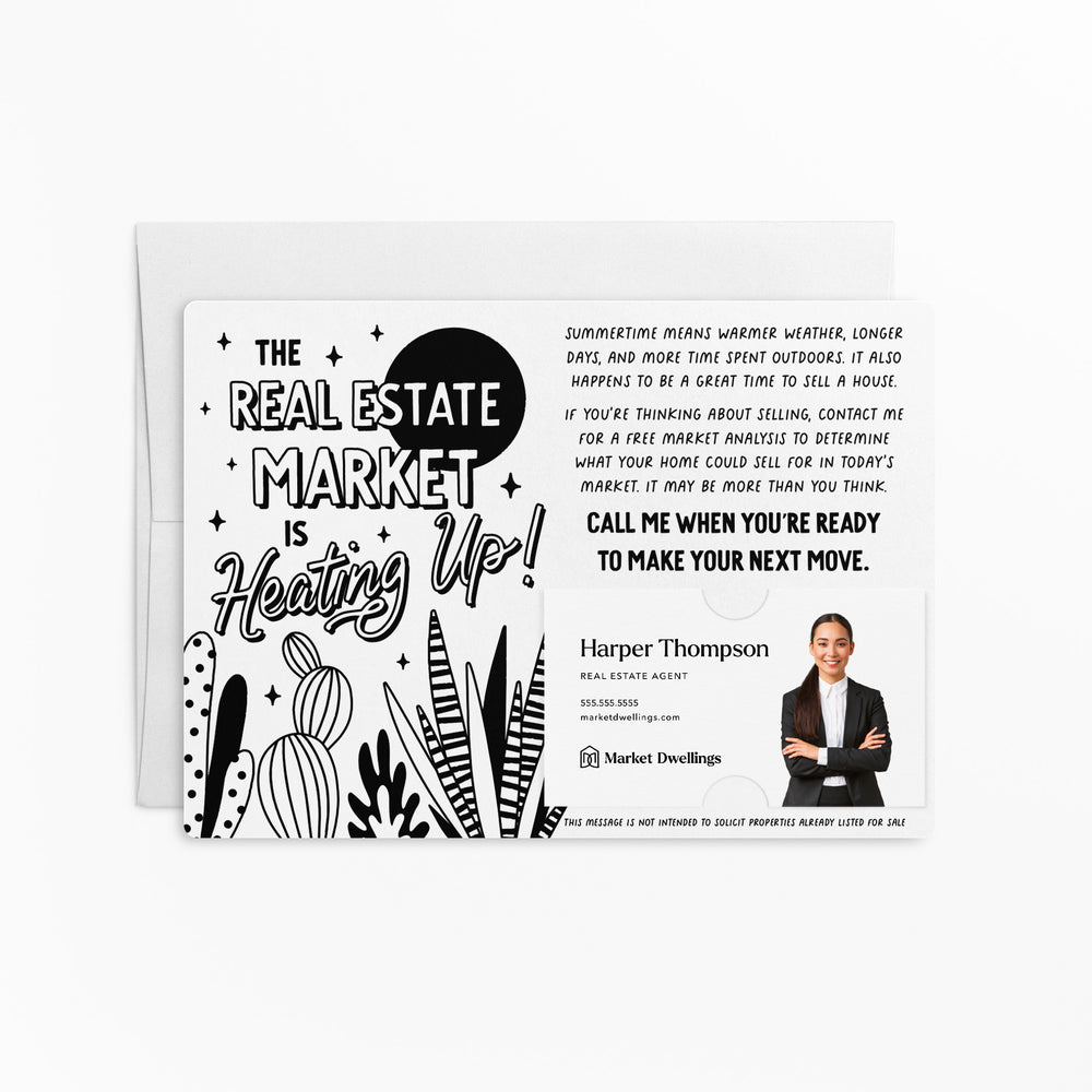 The Real Estate Market Is Heating Up! | Mailers with Envelopes Mailer Market Dwellings WHITE 10