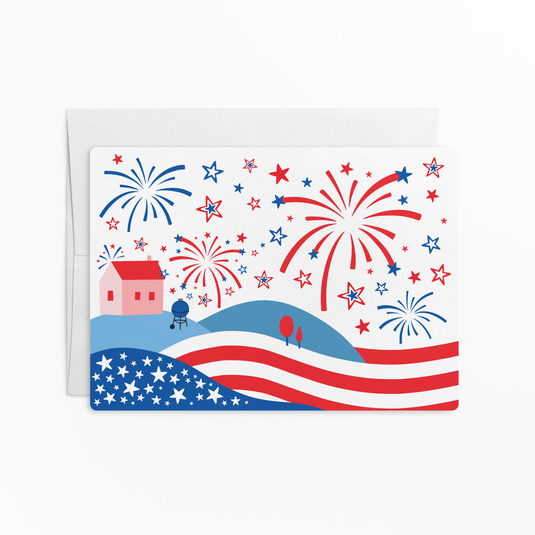 Set of Helping You Find Your Perfect Home | 4th Of July Mailers | Envelopes Included | M133-M003 Mailer Market Dwellings