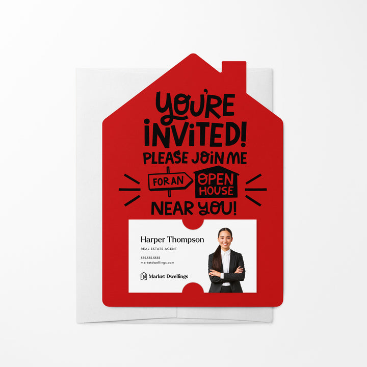 Set of You're Invited! Please Join Me For An Open House Near You! | Mailers | Envelopes Included | M139-M001