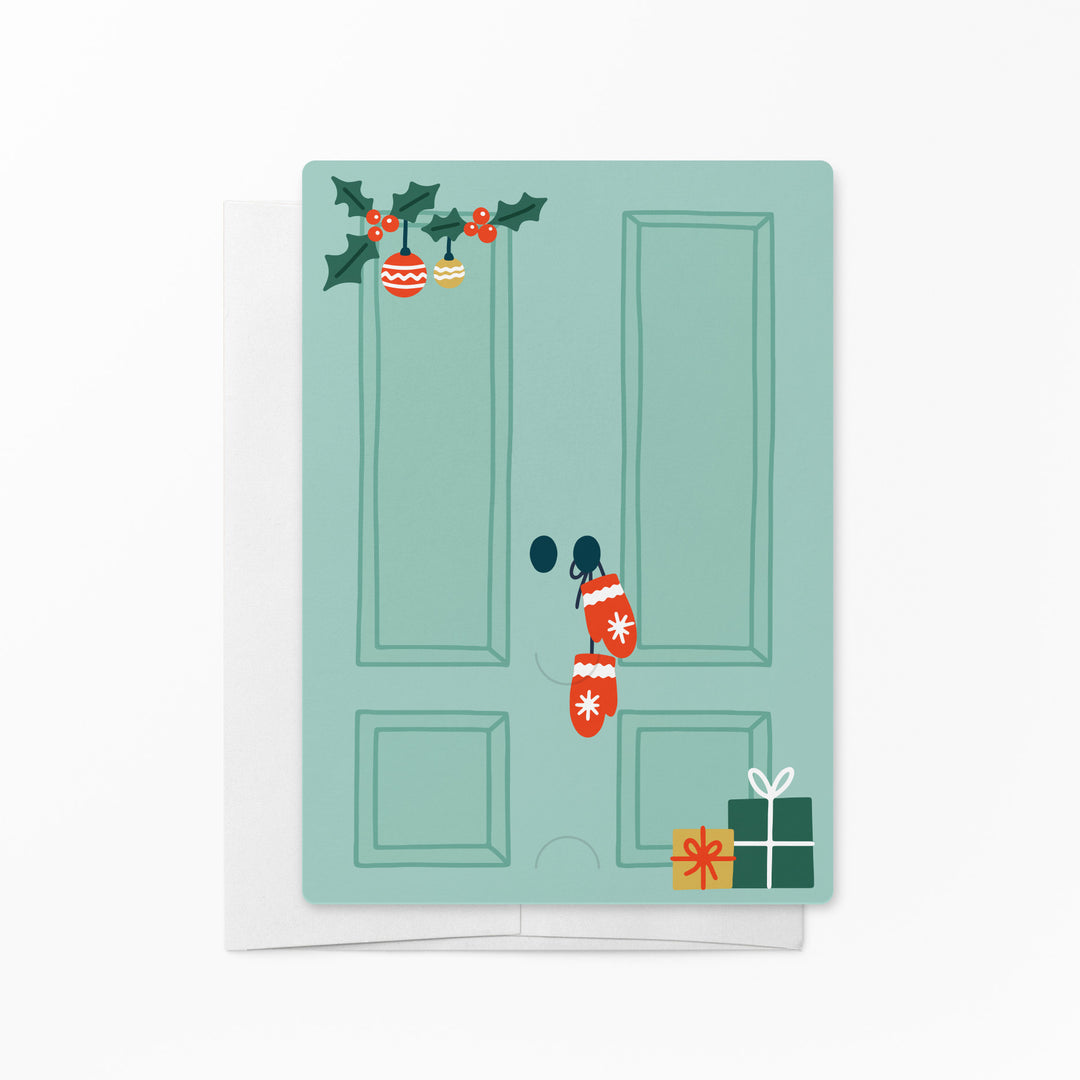 Set of Festive Christmas Door | Christmas Mailers | Envelopes Included | M14-M007-AB Mailer Market Dwellings SEAFOAM