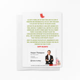 Festive Christmas Door | Real Estate Notecards with Envelopes Mailer Market Dwellings