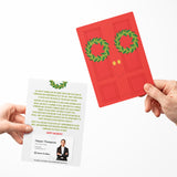 Festive Christmas Door | Real Estate Notecards with Envelopes Mailer Market Dwellings