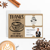 Thanks A Whole Latte For Your Referrals | Mailers with Envelopes Mailer Market Dwellings