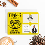 Thanks A Whole Latte For Your Referrals | Mailers with Envelopes Mailer Market Dwellings