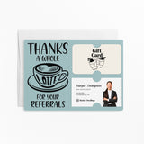 Thanks A Whole Latte For Your Referrals | Mailers with Envelopes Mailer Market Dwellings