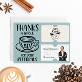 Thanks A Whole Latte For Your Referrals | Mailers with Envelopes Mailer Market Dwellings