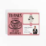 Thanks A Whole Latte For Your Referrals | Mailers with Envelopes Mailer Market Dwellings