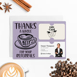 Thanks A Whole Latte For Your Referrals | Mailers with Envelopes Mailer Market Dwellings