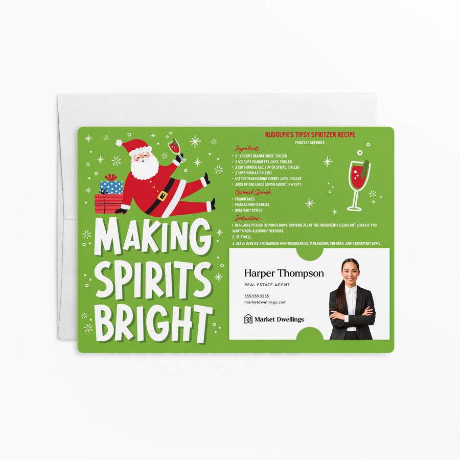 Set of Making Spirits Bright | Christmas Mailers | Envelopes Included | M145-M003 Mailer Market Dwellings