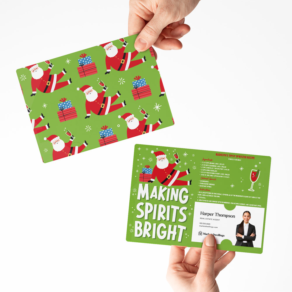 Set of Making Spirits Bright | Christmas Mailers | Envelopes Included | M145-M003 Mailer Market Dwellings