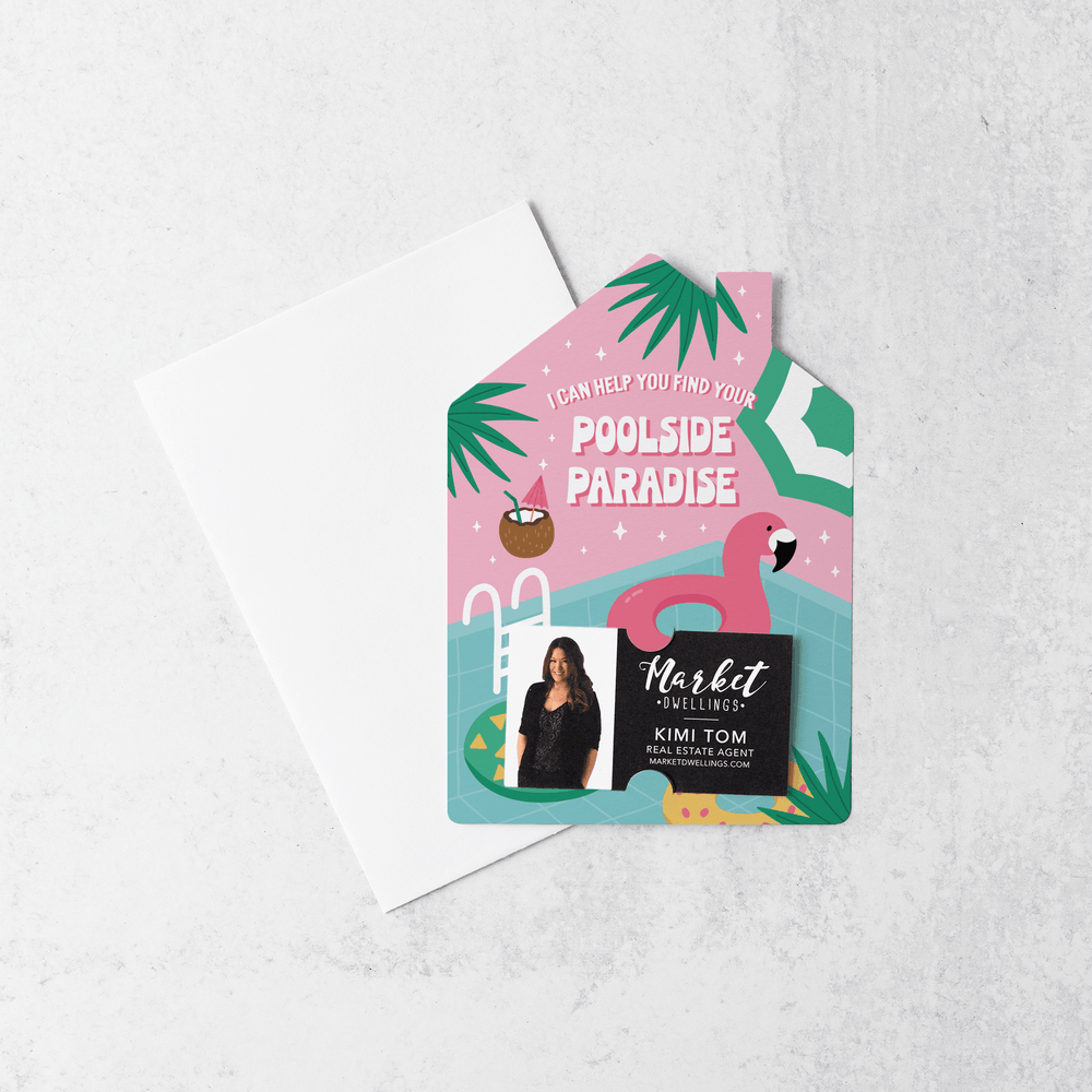 Set of I can help you find your poolside paradise | Summer Mailers | Envelopes Included | M146-M001 - Market Dwellings