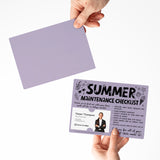 Hello Summer Maintenance Checklist | Real Estate Mailers with Envelopes Mailer Market Dwellings