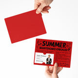 Hello Summer Maintenance Checklist | Real Estate Mailers with Envelopes Mailer Market Dwellings