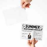 Hello Summer Maintenance Checklist | Real Estate Mailers with Envelopes Mailer Market Dwellings