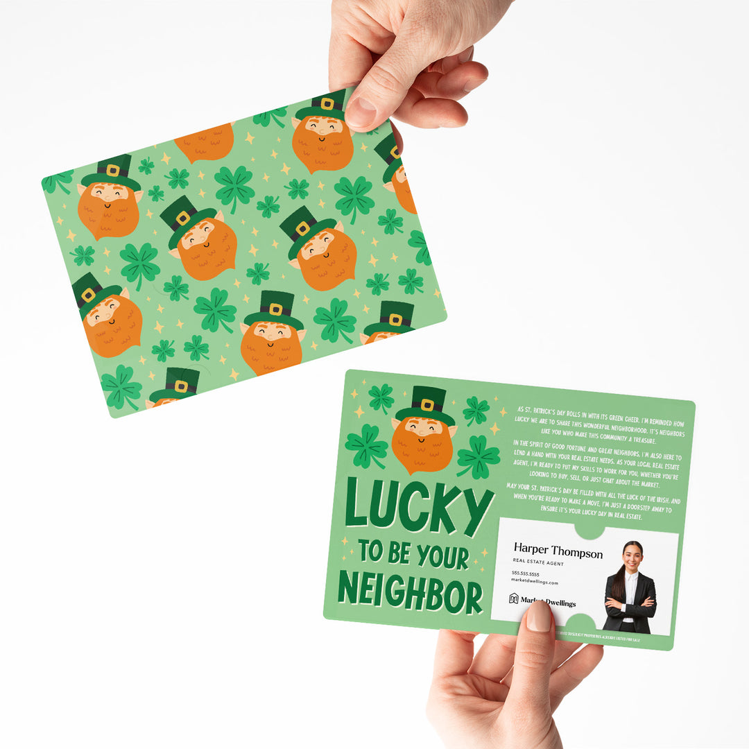 Set of Lucky To Be Your Neighbor | St. Patrick's Day Mailers | Envelopes Included | M155-M003 Mailer Market Dwellings