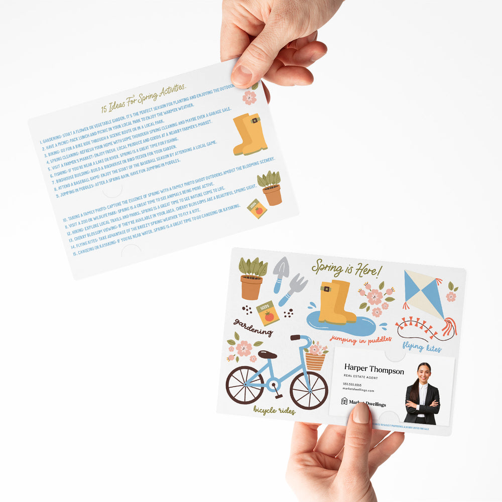 Set of Spring Activities | Spring Mailers | Envelopes Included | M156-M003 Mailer Market Dwellings