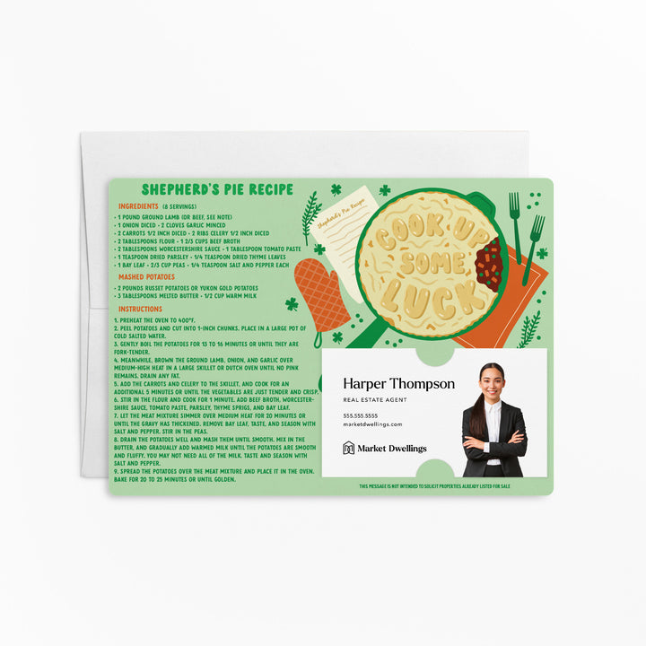 Set of Cook Up Some Luck | St. Patrick's Day Mailers | Envelopes Included | M157-M003 Mailer Market Dwellings