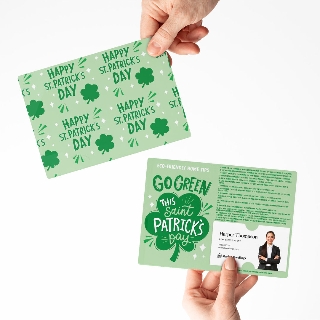 Set of Go Green This St. Patrick's Day | St. Patrick's Day Mailers | Envelopes Included | M158-M003 Mailer Market Dwellings